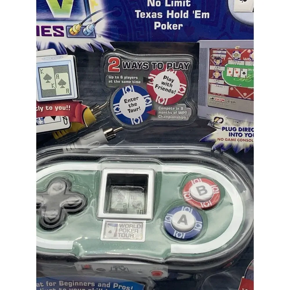 Jakks Pacific, World Poker Tour Platinum‎ Series Plug N Play TV Video Game NEW